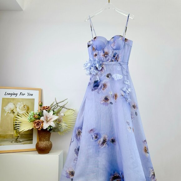 Zimmermann HYPNOTIC Spaghetti Strap Maxi Dress - Picture 14 of 16